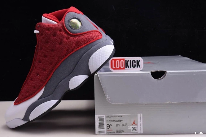 Bmlin Shoes Flint Red Jordan 414571-600 Gym Air Retro 13 Grey 0804